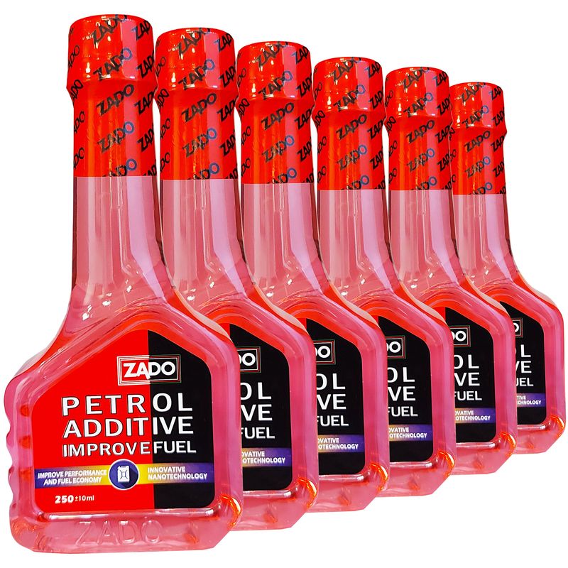 مکمل بنزین زادو مدل petrol additive improvefuel حجم 250 میلی لیتر بسته 6 عددی